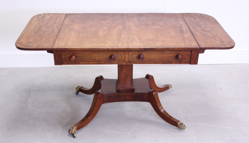 A Regency mahogany sofa table. View III