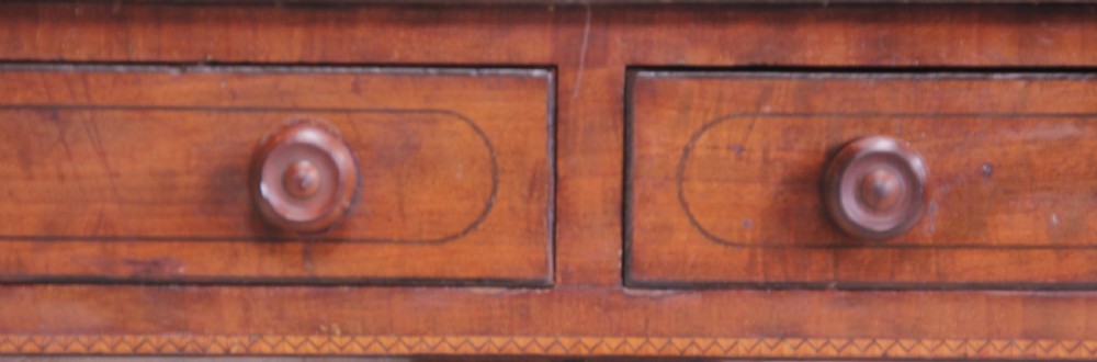 A Regency mahogany sofa table. View XI