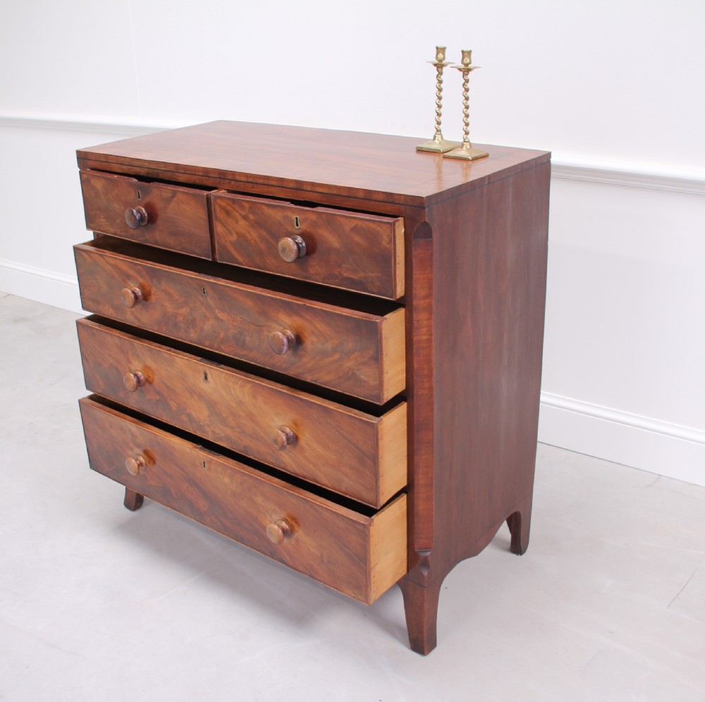 An early 19th century mahogany chest of drawers  View IV