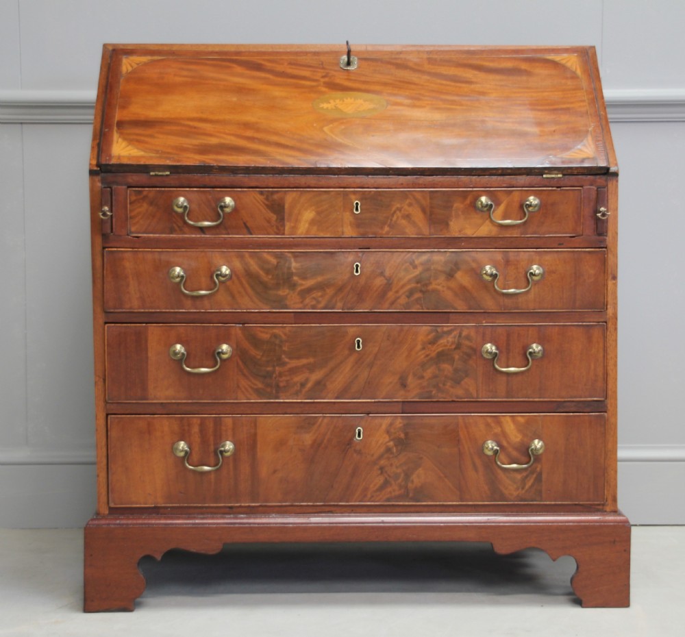 A George III Mahogany Bureau. View II