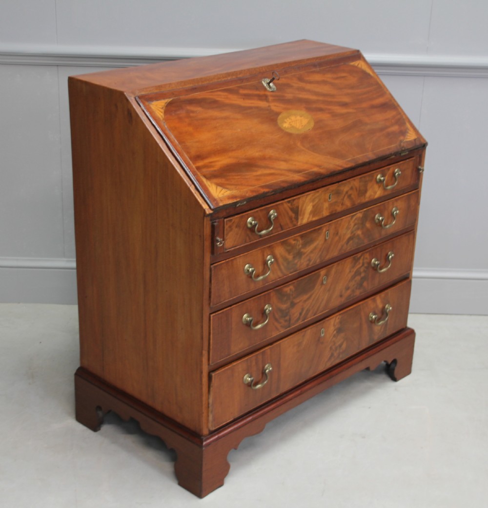 A George III Mahogany Bureau. View III