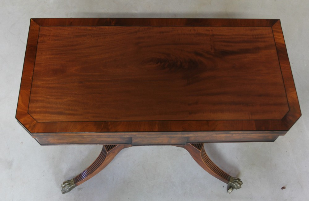 A REGENCY MAHOGANY CARD TABLE. View VIII