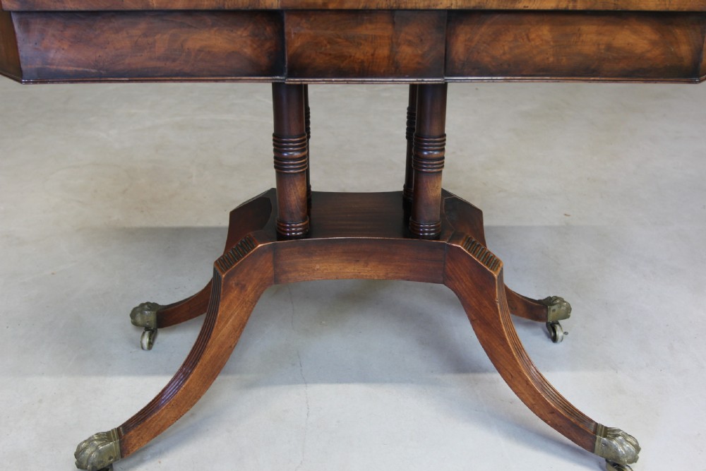 A REGENCY MAHOGANY CARD TABLE. View X