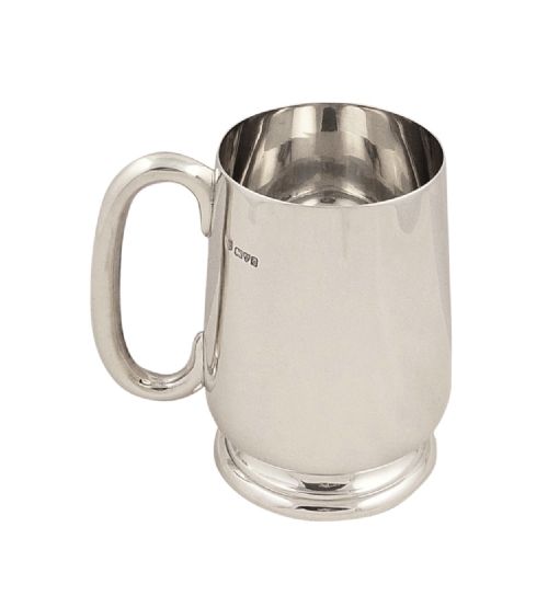 Antique Sterling Silver Pint Mug / Tankard - Chester 1928