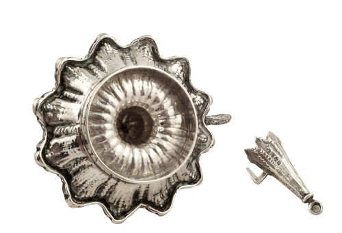 fig 2. Antique William IV Sterling Silver Chamberstick with Snuffer 1832