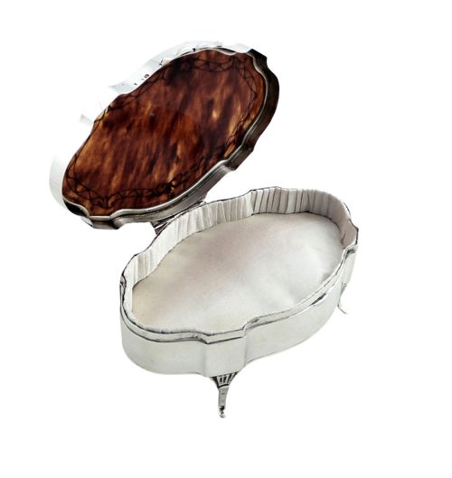 fig 1. Antique Sterling Silver & Tortoiseshell 5