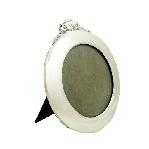 Antique Sterling Silver 'Bow/ribbon' Photo Frame 1912