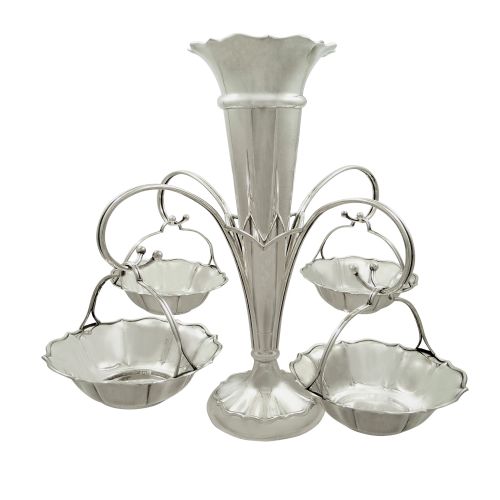 Antique Sterling Silver 4 Arm Epergne / Centrepiece 1911