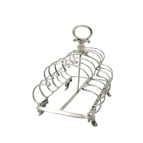 Antique William IV Sterling Silver Toast Rack 1835