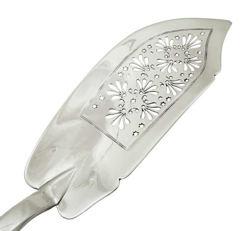 fig 1. Antique William IV Irish Sterling Silver Fish Slice - Dublin 1836