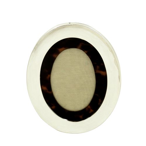 Antique Sterling Silver & Tortoiseshell 6" Photo Frame 1919