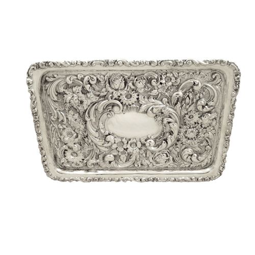 Antique Edwardian Sterling Silver Dressing Tray 1905