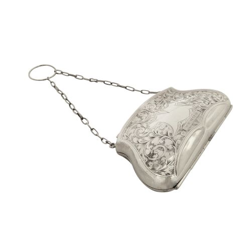 Antique Sterling Silver Purse 1912