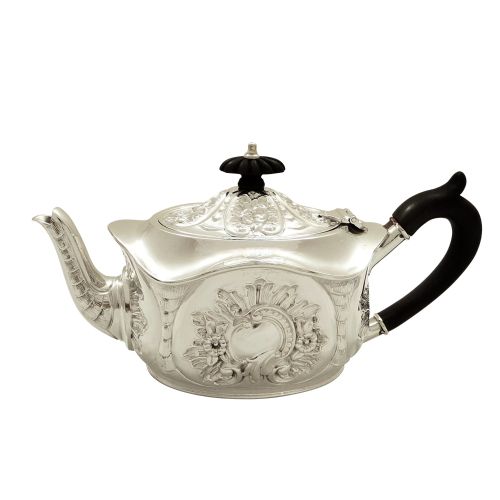 Antique Victorian Sterling Silver Bachelor Teapot 1896