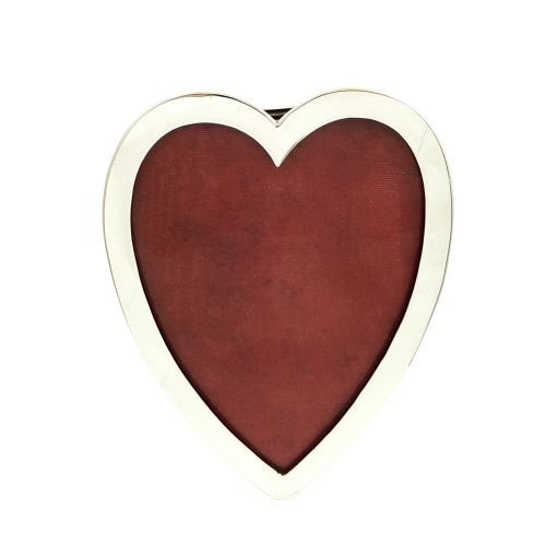 Antique Victorian Sterling Silver Heart Photo Frame 1893