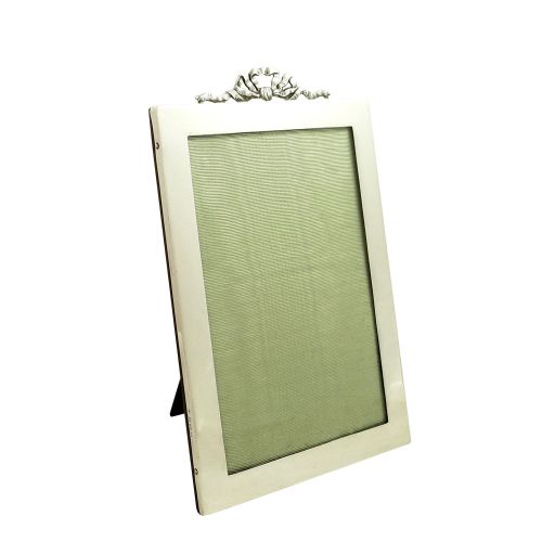 Antique Sterling Silver 8" 'Bow/ribbon' Photo Frame 1919