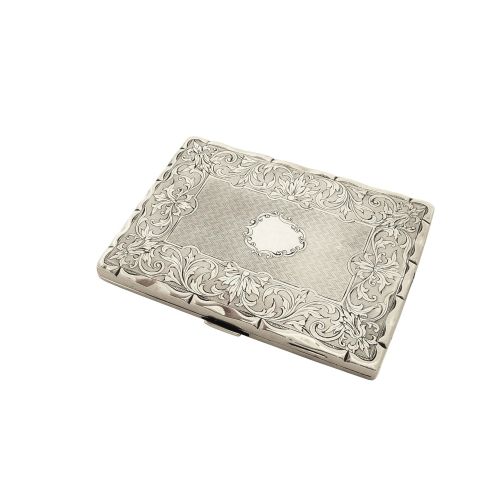 Antique Victorian Silver Calling Card Case 1862