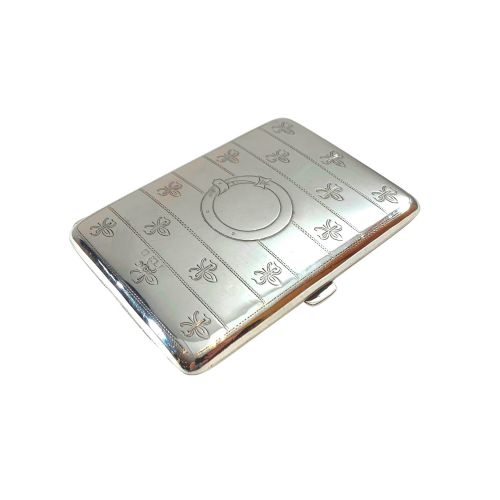 Antique Edwardian Sterling Silver Card Case / Aide Memoire 1910
