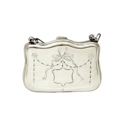 Antique Sterling Silver Purse 1917