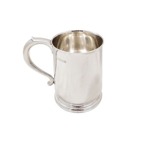 Vintage Heavy Sterling Silver Pint Mug / Tankard 1948