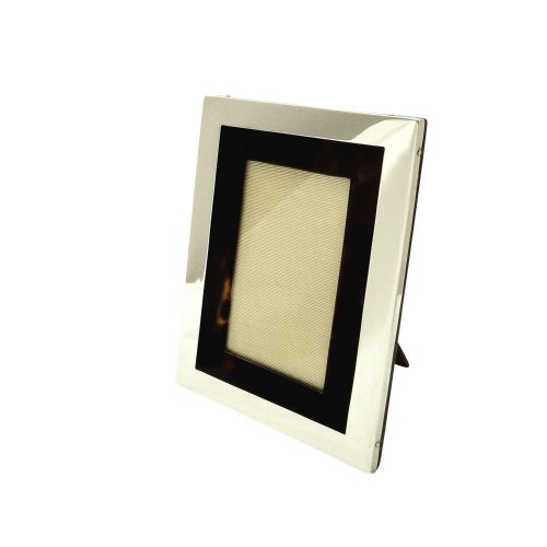 Antique Sterling Silver & Tortoiseshell 6" Photo Frame 1919