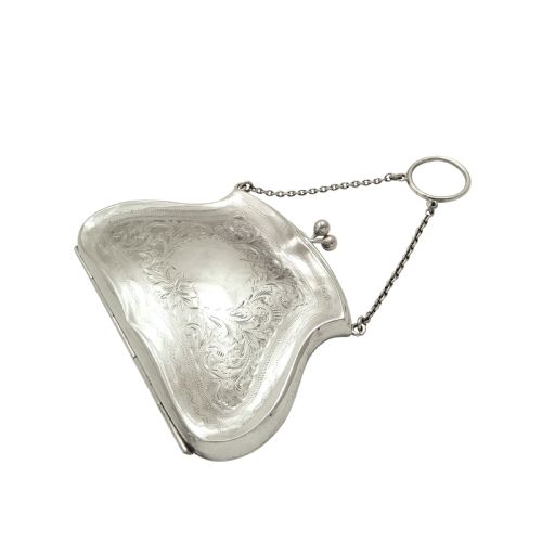 Antique Sterling Silver Purse 1917