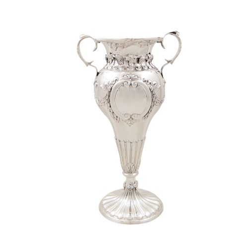 Antique Edwardian Sterling Silver 8" Vase / Urn 1906