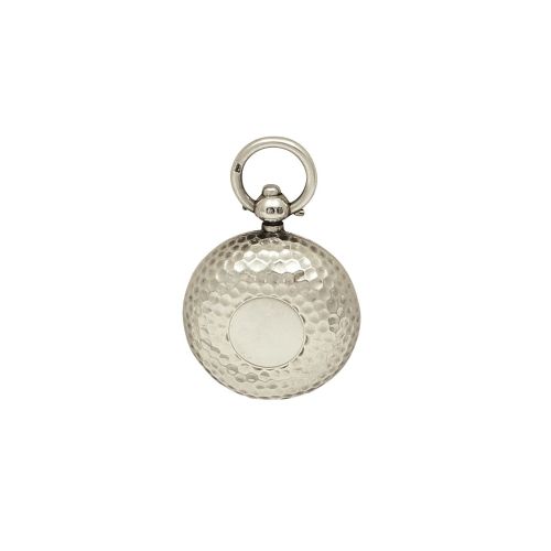 Antique Sterling Silver 'Golf Ball' Sovereign Case 1915