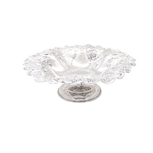 Antique Victorian Sterling Silver 10" Tazza / Dish 1900