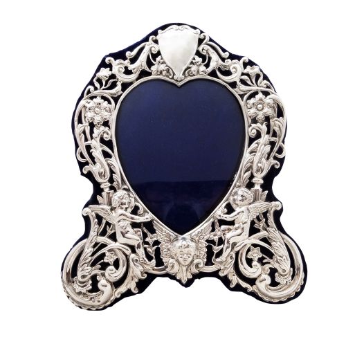 Antique Victorian Sterling Silver 8 1/2" Photo Frame 1899