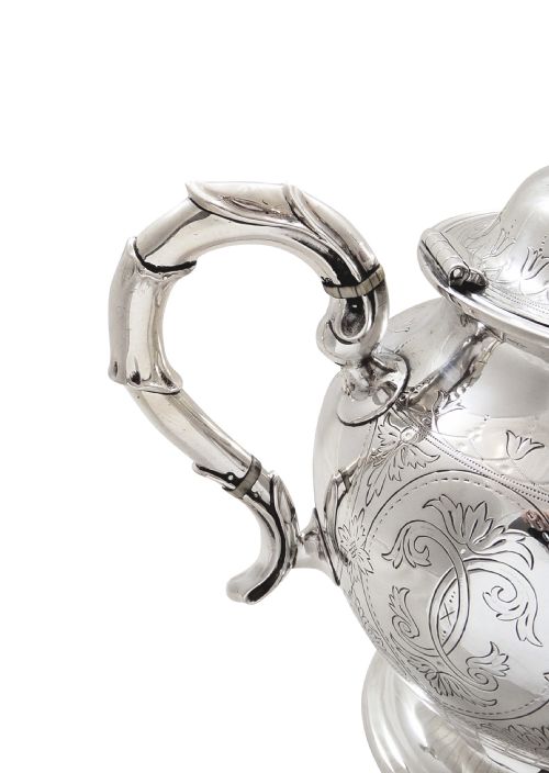 fig 2. Antique Victorian Sterling Silver Teapot 1874