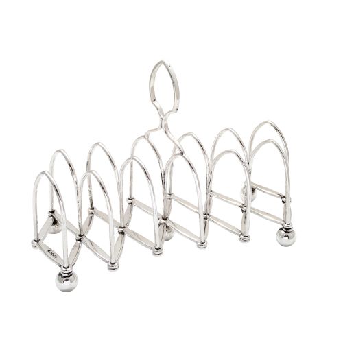 Antique Victorian Silver Plated Expanding Toast Rack C1880