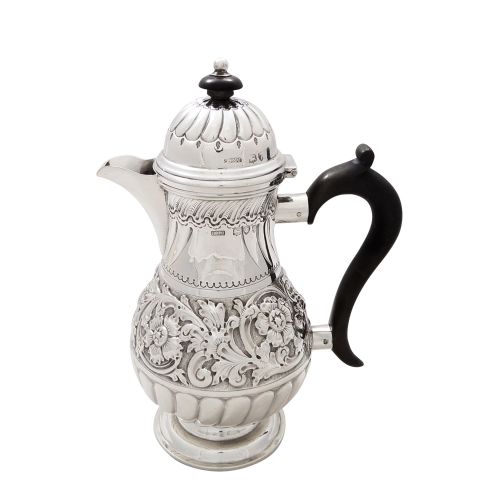 Antique Victorian Sterling Silver Water Pot / Jug 1894
