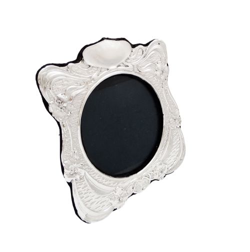 Antique Art Nouveau Sterling Silver Photo Frame 1904