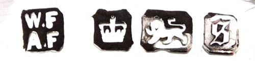 fig 1. Pair of Antique Edwardian Sterling Silver 10