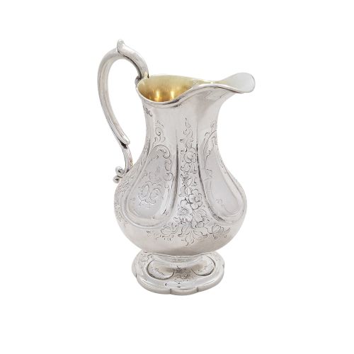 Antique Victorian Sterling Silver Jug 1854