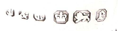 fig 1. Pair of Antique Victorian Sterling Silver 5 1/2