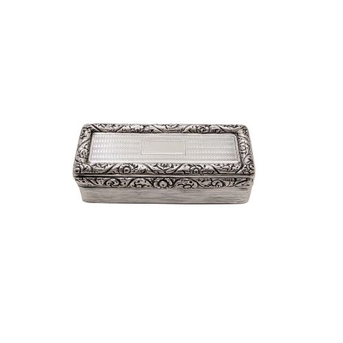 Antique Georgian Sterling Silver Snuff Box 1827