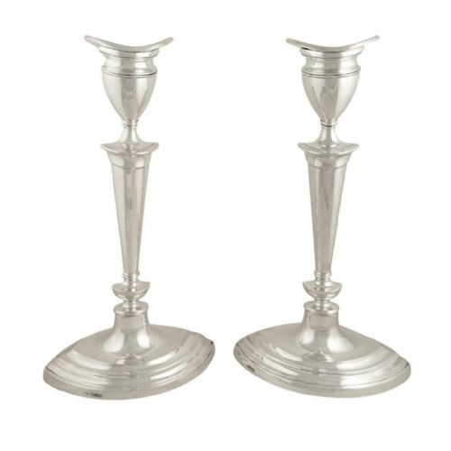 Pair of Antique Sterling Silver 12" Candlesticks 1935/36