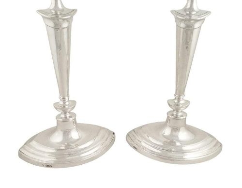 fig 1. Pair of Antique Sterling Silver 12