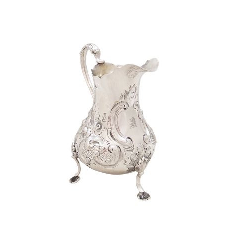 Antique Victorian Sterling Silver Jug 1856