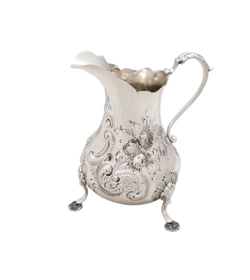 fig 1. Antique Victorian Sterling Silver Jug 1856