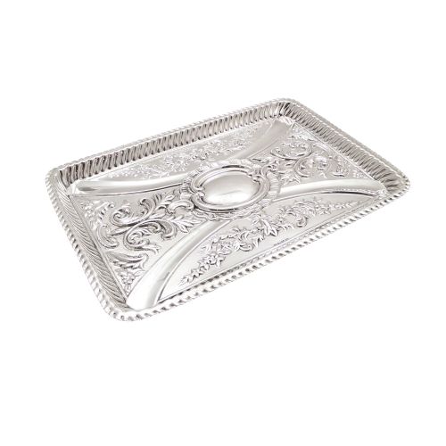 Antique Victorian Sterling Silver Dressing Tray 1898