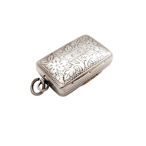 Antique William IV Sterling Silver Vinaigrette 1833