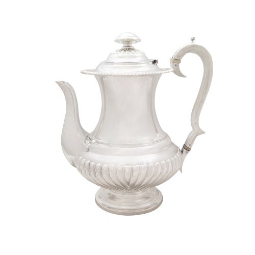 Antique William IV Sterling Silver Coffee Pot 1833