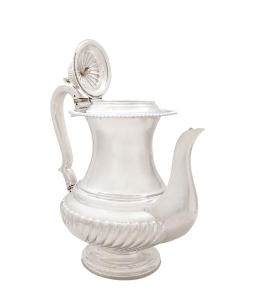 fig 1. Antique William IV Sterling Silver Coffee Pot 1833