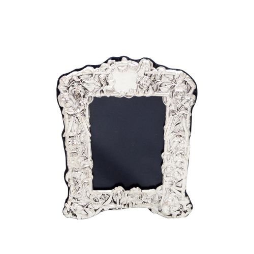 Antique Edwardian Sterling Silver 10" Photo Frame 1904