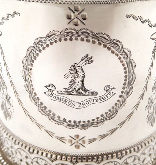 fig 1. Antique Victorian Sterling Silver Christening Set in Case 1871/72
