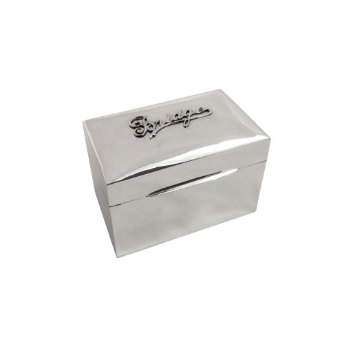 Antique Sterling Silver Bridge Card Box 1930