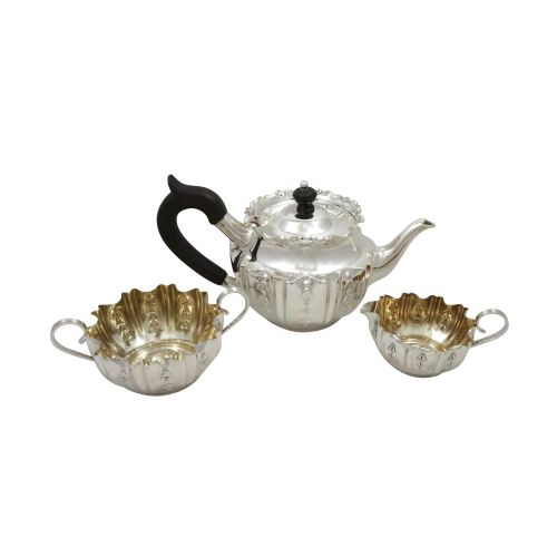 Antique Victorian Sterling Silver Bachelor Teaset 1894